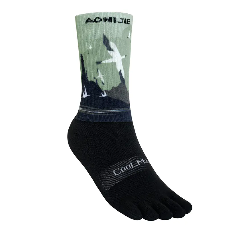 AONIJIE CALCETINES DE DEDITOS COOLMAX (M) (SEAGULL) (ALTO) (E4843)