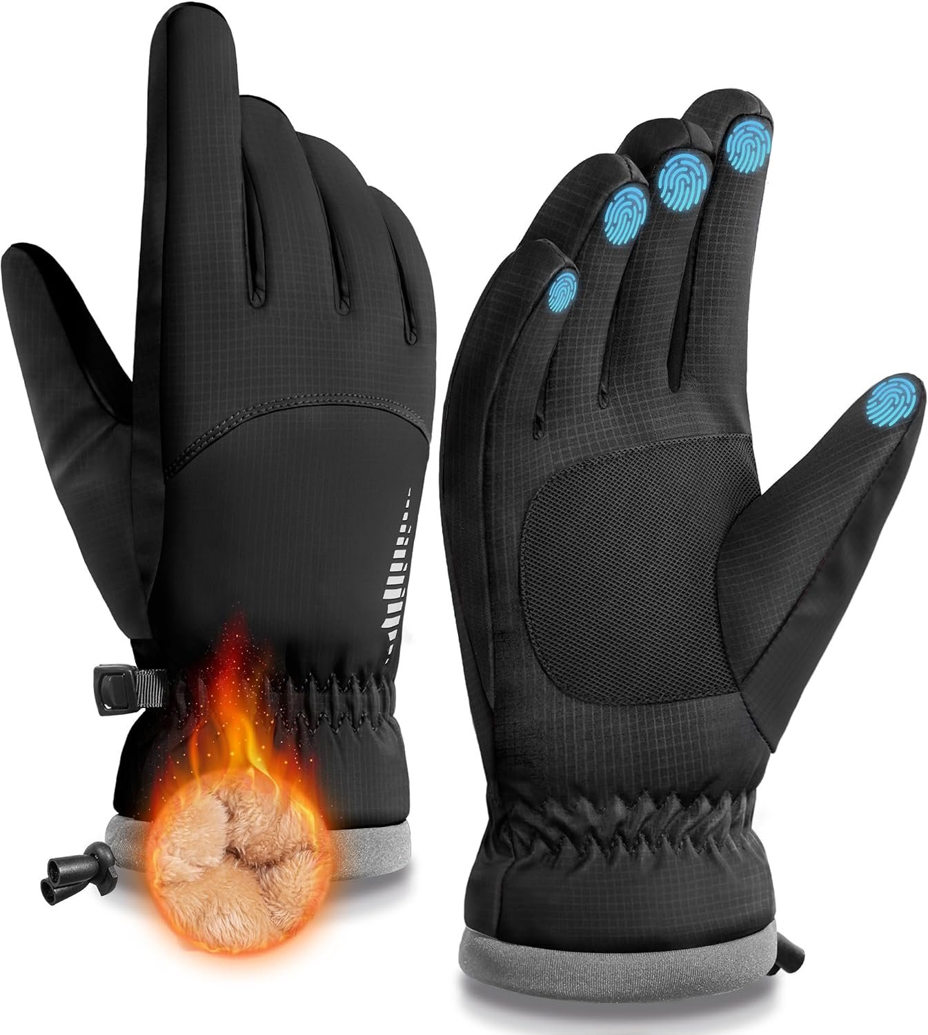 SIMARI GUANTES CÁLIDOS IMPERMEABLES (NEGRO) (L)