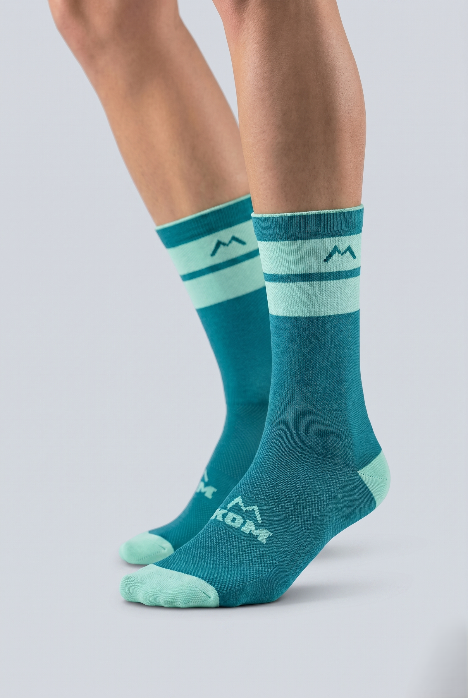 KOM MEDIAS DUO STRIPE (DUO TURQUESA MENTA) (34-38)