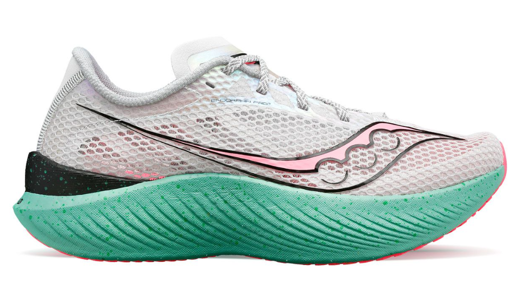 [S10755-25] SAUCONY ENDORPHIN PRO 3 PLACA DE CARBONO, PARA DAMA ASFALTO (8.5)
