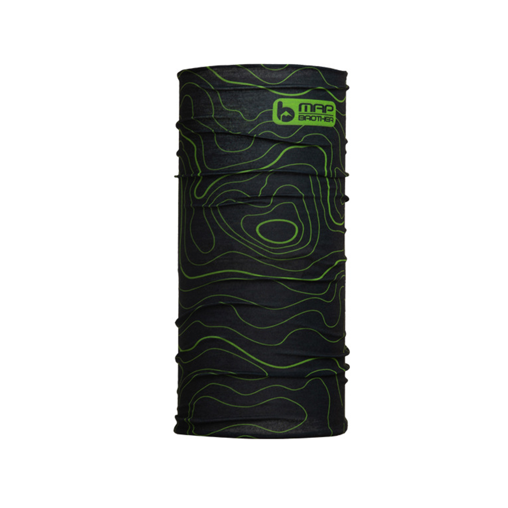 [M2001-001] MAP BROTHER BANDANA DEPORTIVA MULTIFUNCIONAL (VERDE/NEGRO)