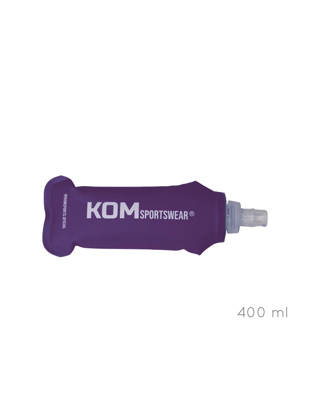 SOFT KOM FLASK TERMO SILICONA CON CORREA 400ML MORADO