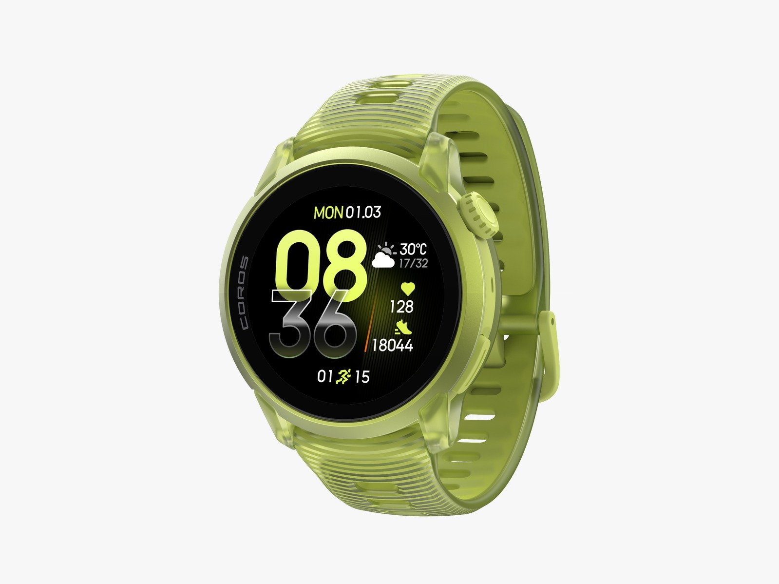 COROS PACE 4 MULTIDEPORTE GPS CON CORREA DE SILICONA (AMARILLO NEÓN)