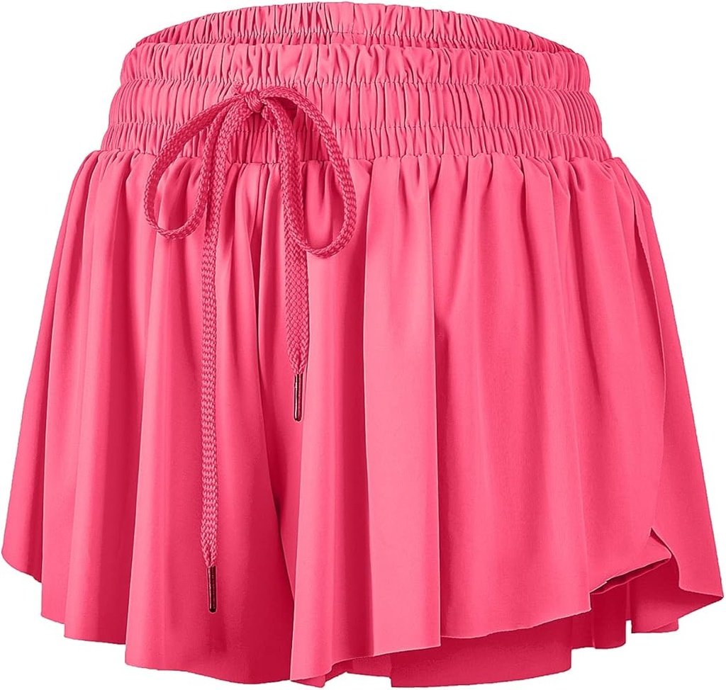 SHORT CON LICRA DEPORTIVO PARA DAMA (L) (ROSA INTENSO)