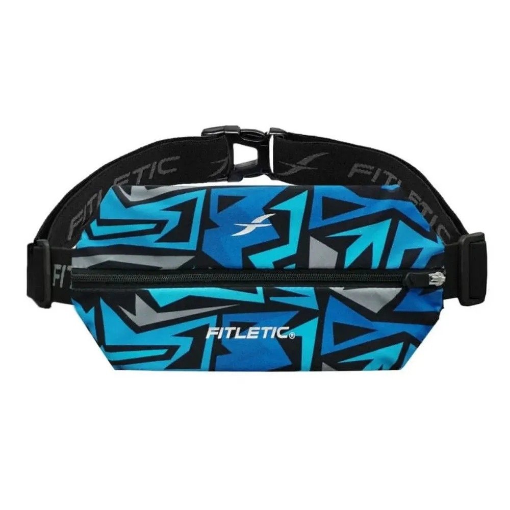 RIÑONERA DEPORTIVA FITLETIC MINI PARA CORRER, COLOR AZUL GRAFITI