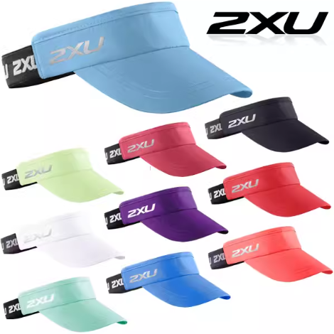 [UQ6165F] 2XU VISERA CON ELÁSTICO (UQ6165F) (BLANCO)