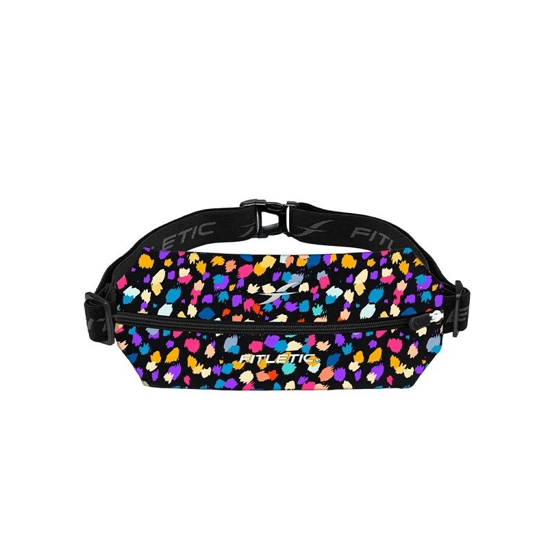 RIÑONERA DEPORTIVA FITLETIC MINI PARA CORRER, PUNTOS DE COLORES
