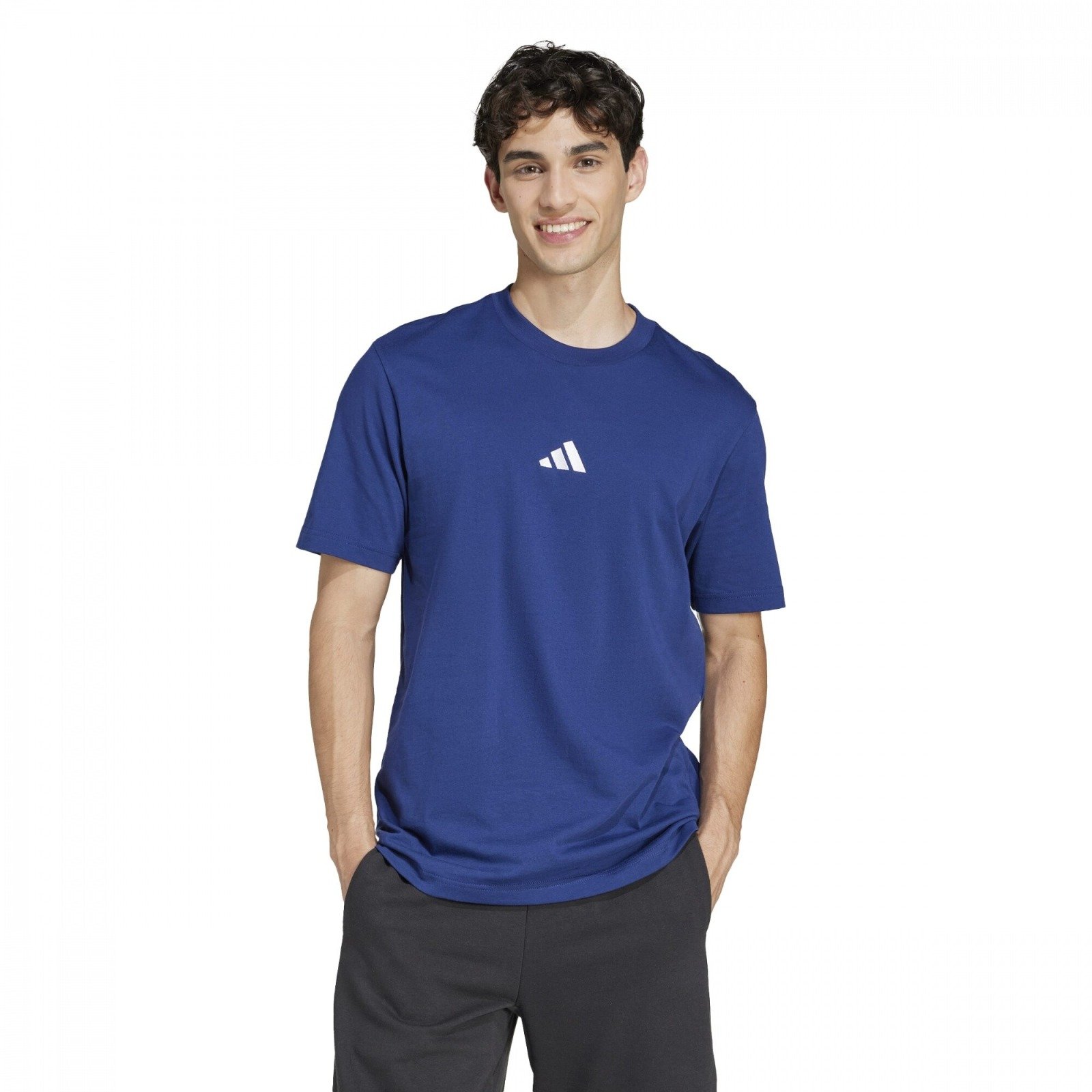 CAMISETA FASHION SPORTWEAR ADIDAS (AZUL NAVY) (S)