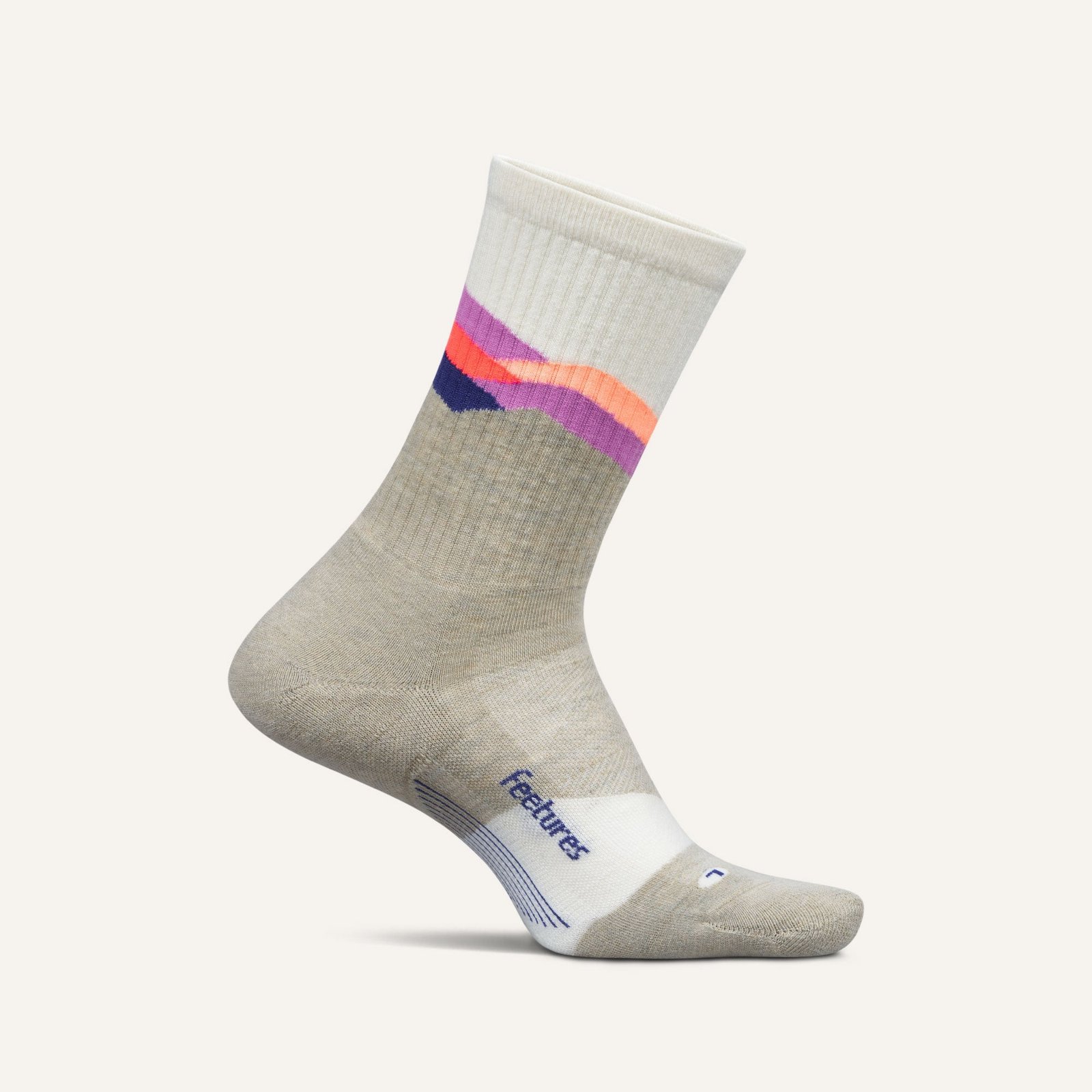 FEETURES CALCETINES TRAIL (MAX CUSHION) (LARGO) (L) (MOUNTAIN HIGH CREAM)