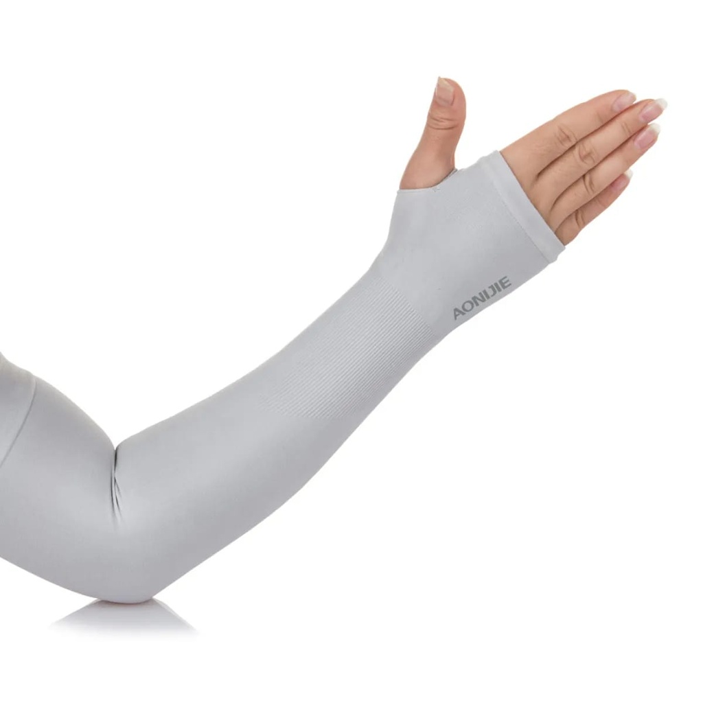 AONIJIE MANGA DEPORTIVA DE PROTECCIÒN SOLAR CON AJUSTE DE DEDO (4039)