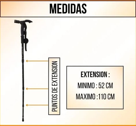 BUBUDA BASTÓN AJUSTABLE