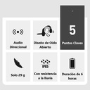OPEN EAR AUDIFONO IPX5