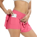 SHORT CON LICRA DEPORTIVO PARA DAMA