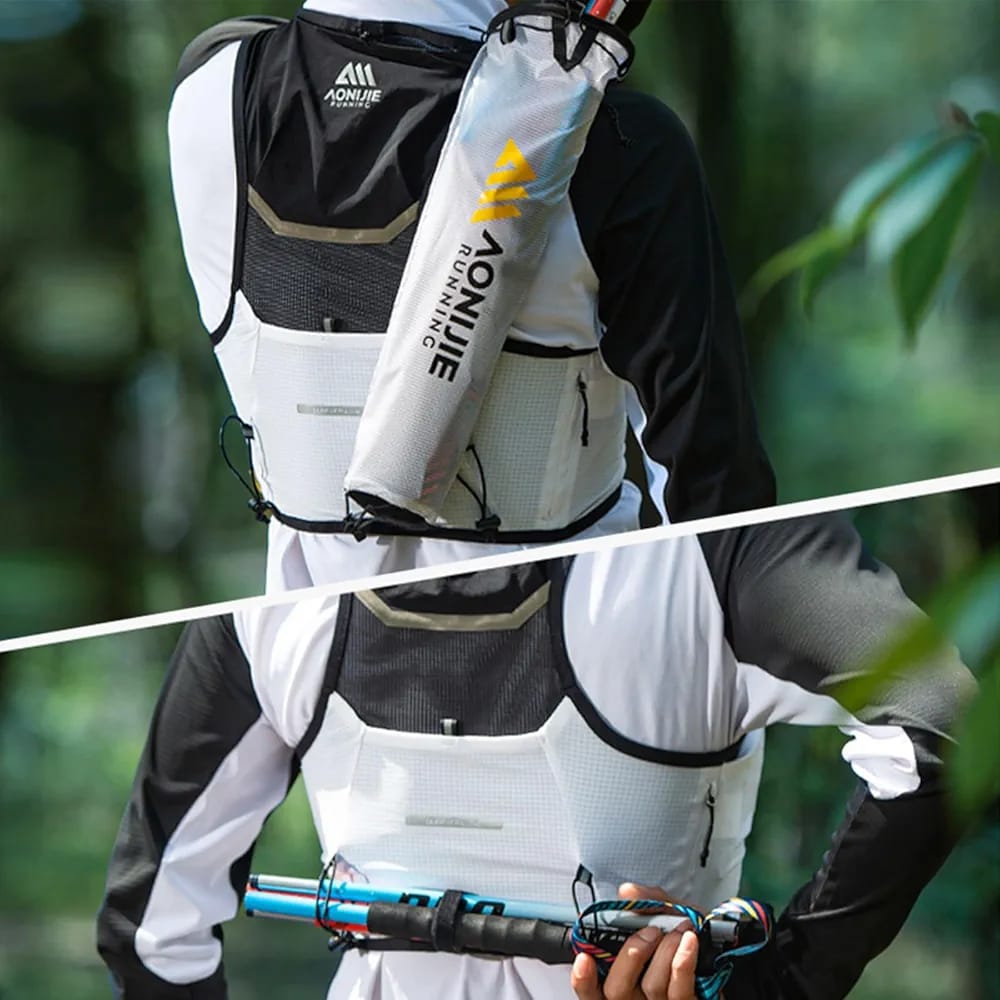 AONIJIE CHALECO DE HIDRATACION CON PORTABASTON 5 LTS (C9116)