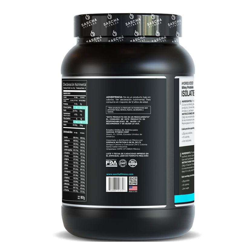 SASCHA FITNESS HIDROLYZED WHEY PROTEIN ISOLATE