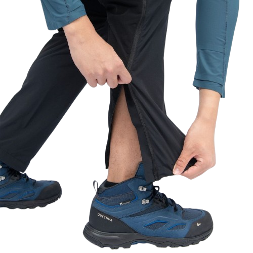 PANTALON DE SENDERISMO PARA HOMBRE, MH500, COLOR NEGRO
