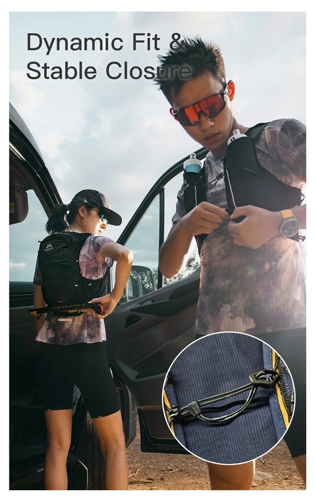 AONIJIE CHALECO DE HIDRATACION MB 12LITROS NEGRO