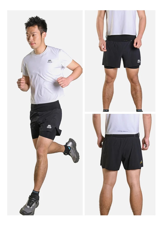 SHORT CON RIÑONERA PARA TRAIL RUNNING AONIJIE PARA HOMBRE - FM5257