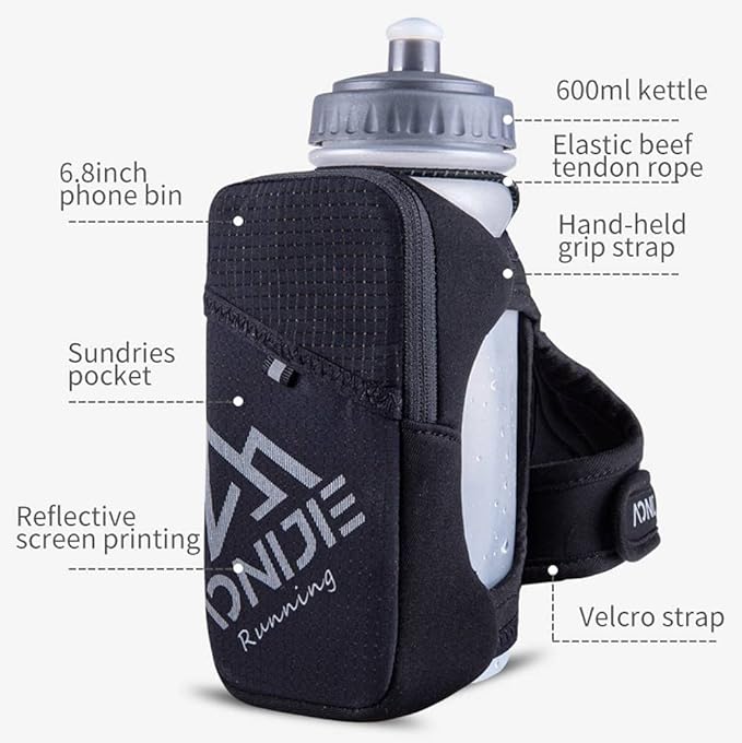 AONIJIE BOTELLA DE AGUA PARA CORRER DE MANO