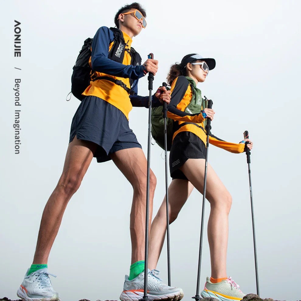 AONIJIE BASTONES DE TREKKING PLEGABLES LIGEROS PARA SENDERISMO MONTAÑISMO (E4204)