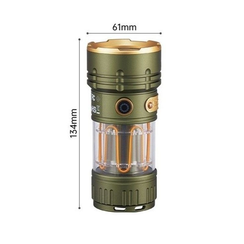 LINTERNA MANO NATUREHIKE GLARE FLASHLIGHT LARGE 2800LM