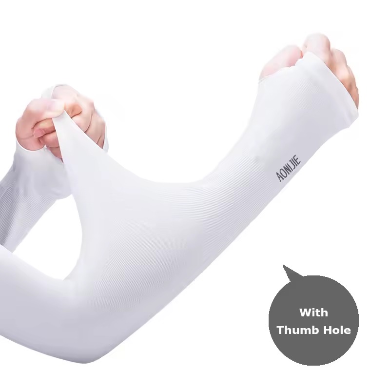 AONIJIE MANGA DEPORTIVA DE PROTECCION SOLAR CON AJUSTE DE DEDO (4039)