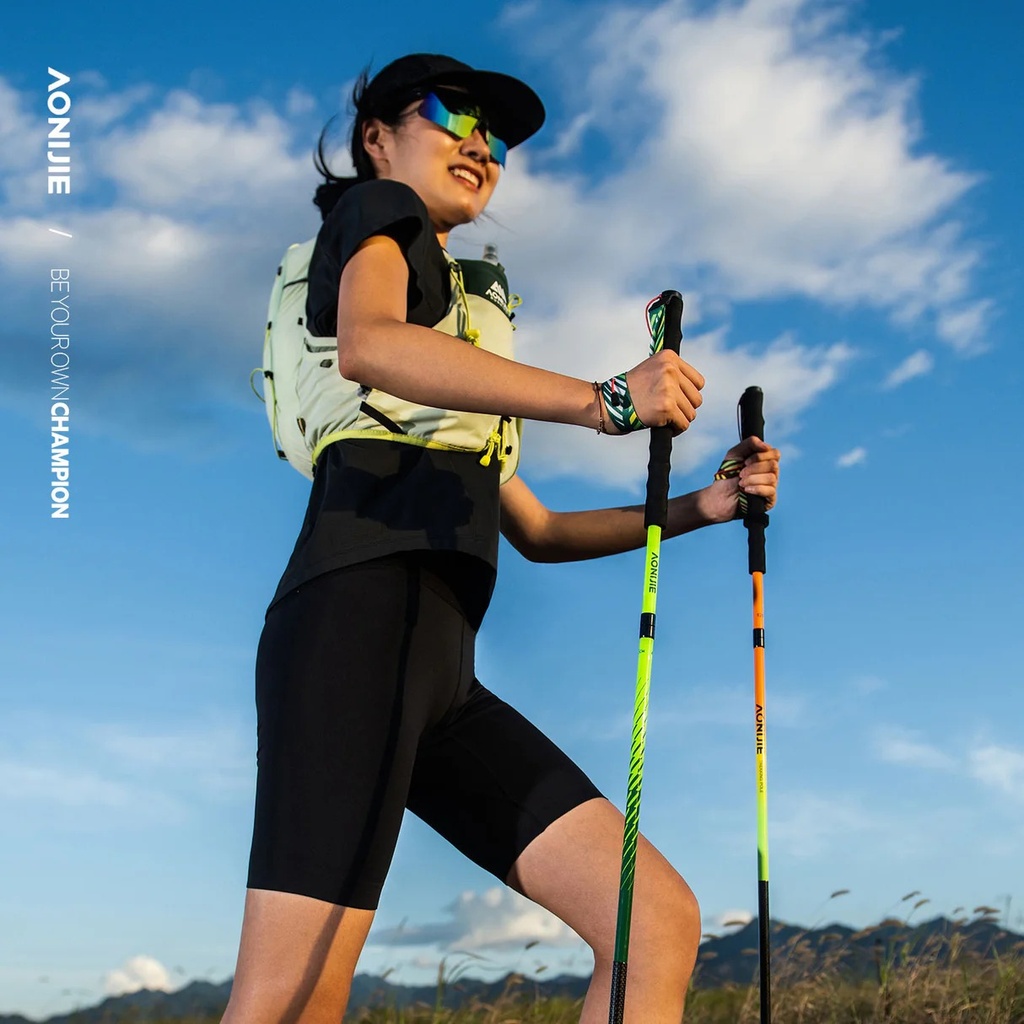 AONIJIE BASTONES DE TREKKING PLEGABLES LIGEROS PARA SENDERISMO MONTAÑISMO (E4204-014)