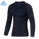 AONIJIE CAMISETA MANGA LARGA TÉRMICA DE LANA PARA CABALLERO (F5175)