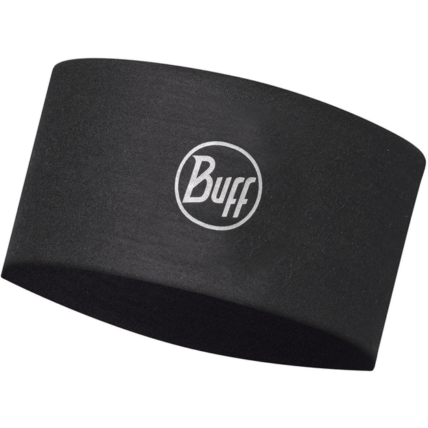 BUFF COOLNET UV® WIDE HEADBAND SOLID BLACK
