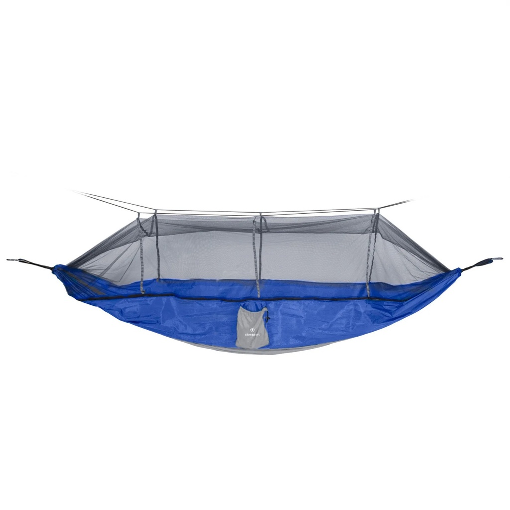 STANSPORT - HAMACA COMPACTA DE NYLON SUAVE CON MOSQUITERO