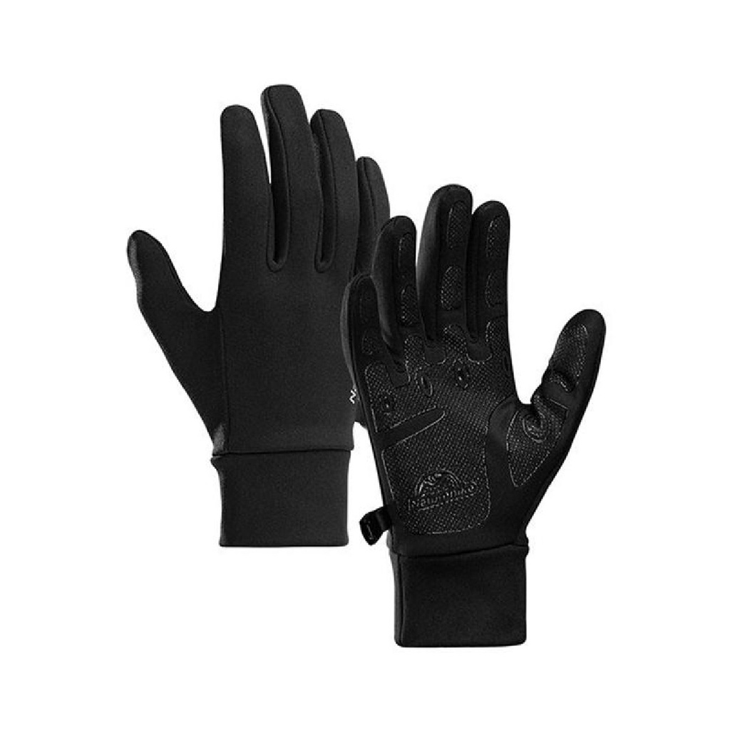NATUREHIKE GUANTES PARA FRIO GL10 ANTIDESLIZANTES NEGROS