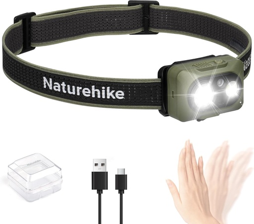 [6976507665438] NATUREHIKE LINTERNA FRONTAL RECARGABLE DE 500 LÚMENES
