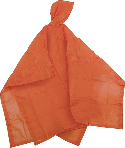 [011319680401] STANSPORT PONCHO VINYL CON CAPUCHA NARANJA
