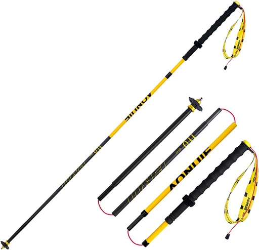 AONIJIE BASTON PLEGABLE FIBRA DE CARBONO DE 4 QUIEBRES (E4214)