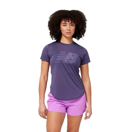 NEW BALANCE CAMISETA MANGA CORTA PARA DAMA (WT23224)